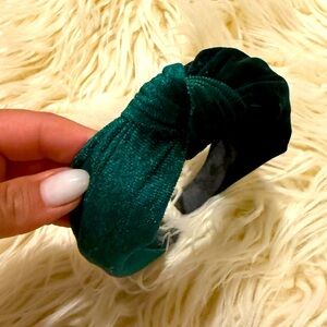 Green Velvet Headband